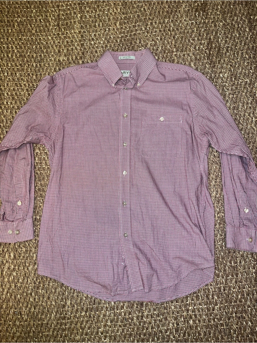 Orvis Men’s Red Micro-Check Button-Down Shirt